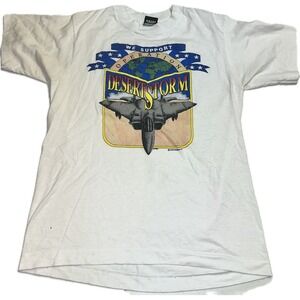 Vintage 90's "We Support Operation Desert Storm" Single Stitch Graphic T-Shirt M